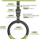QUOLIX Gymnastic Rings with Adjustable Straps, Non-Slip Pull Up Rings with Straps, 1300lbs Exercise Rings with Straps for Home, Gymnastics Rings for Home Gym, Workout, Exercise, Training, Calisthenic