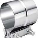 EVIL ENERGY 3'' Exhaust Clamp,Lap Joint Band Clamp Stainless Steel for Pipes,Mufflers,Catalytic Converters (1, 3.0 inch)