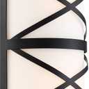 NUVO 60/6840 Sylph Vanity Aged Bronze Finish with Satin White Glass, 2 Light