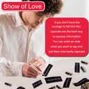 Capsule Letters Message in a Bottle Glass Gift for Lover Favor Bottle Love Letter Valentine's Day Gifts (Black Color 110pcs)