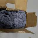 MIULEE Pack of 2 Couch Throw Pillow Covers 20x20 Inch Soft Dark Grey Blue Chenille Pillow Covers for Sofa Living Room Solid Dyed Pillow Cases