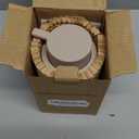 BosilunLife Foam Hand Soap Dispenser - Ceramic Foaming Soap Dispenser for Bathroom 12oz Refillable Liquid Lotion Soap Dispenser with Rust-Proof Foaming Pump for Countertop