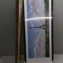 upsimples 12x36 Picture Frame, Display Pictures 10x30 with Mat or 12 x 36 Without, Wall Hanging Long Frames, Black, 1 Pack