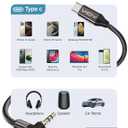 VIOY 10 Pack USB C to Aux 3.3 FT, Type C to 3.5mm Male Aux Cord for Car 90 Degree, USB-C to Headphone Stereo Cable Compatible with iPhone 16/15/Plus/Pro/Pro Max, Galaxy, iPad/Pro/Air
