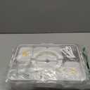 Premium Leak-Proof Snackle Box Container with 8 Clear Compartments & 8 Airtight Lids | Portable Clear Snack Tray with Lid & Handle | Divided Serving Tray for Fruits, Snacks, Sauces, Veggie & More