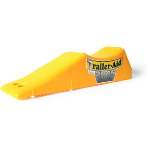 Camco Trailer-Aid - Tandem Trailer Ramp Provides 4 1/2" of Tire Lift  Great for RVs, Campers & More - Must Have Travel Trailer Accessories  Easy to Use, Yellow(21000)