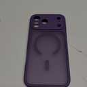 CANSHN Magnetic Compatible with iPhone 17 Pro Max Case, Upgraded [Full Camera Protection] [Compatible with Magsafe] [Translucent Matte] Shockproof Protective Phone Cover 6.9 Inch - Deep Purple