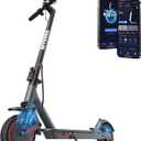 10''-500W-Electric Scooter with Dual Suspensions, Top Speed 22 Mph, Long Range 22-31 Miles, Folding E-Scooter Adult, Dual Braking, App