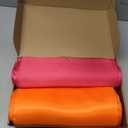 12 Pcs Hot Pink and Orange Satin Table Runner Summer Party Decorations 108" Long Table Party Supply for Wedding Bachelorette Graduation Bridal Sunset Decor