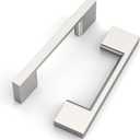 FILTA 10 Pack 3 Inch(76mm) Hole Centers Brushed Nickel Cabinet Pulls,Stylish Satin Nickel Cabinet Pulls Zinc Alloy Cabinet Hardware for Cabinets Cupboard Handles Drawer Pulls