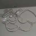 BRIGHTDECK Valentine's Day Window Lights Decorations, 2 Pack 16" Lighted Red Heart Valentine's Day Window Decor, 8 Mode Hanging Light for Valentine, Wedding Wall Indoor Outdoor Decor(2pMulticolour)