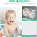 2Pcs Bath Toy Storage Polyester Toy Organizer Wall Mounted Breathable Leaky Mesh Bag Easy to Install Large Capacity Toy Mesh Bag Easy to Clean Toy Organizer Suitable for Bathrooms