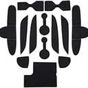 LUWU for 2025 Palisade Accessories - for 2023 2024 2025 Hyundai Palisade SE/SEL/XRT/Limited/Calligraphy Door Slot Mats Cup Holder Insert Coaster Center Console Liners Mats Black Trim - 13 PCS/Sets