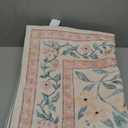 Collive Pink 5x7 Floral Area Rug, Machine Washable Rug for Bedroom Girls, Boho Non Slip Soft Ultra Thin Throw Indoor Rugs for Living Room Nursery Kids Playroom Dining Dorm