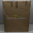 simplehuman 58 Liter/15.3 Gallon Step Can Liner Pocket, Brushed Stainless Steel Dual Compartment Recycler