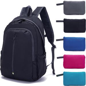 YZAOLL 25L Lightweight Packable Hiking Backpack Waterproof Hiking Daypack for Women Men Gym Backpack Travel Camping Vacation,Black