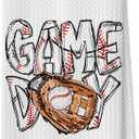 Game Day Baseball Kitchen Towels, Sport Lover Gifts Waffle Decorative Dish Towels, Baseball Mom Players Gifts Hand Towel, Tea Towel, 16x24 Inch