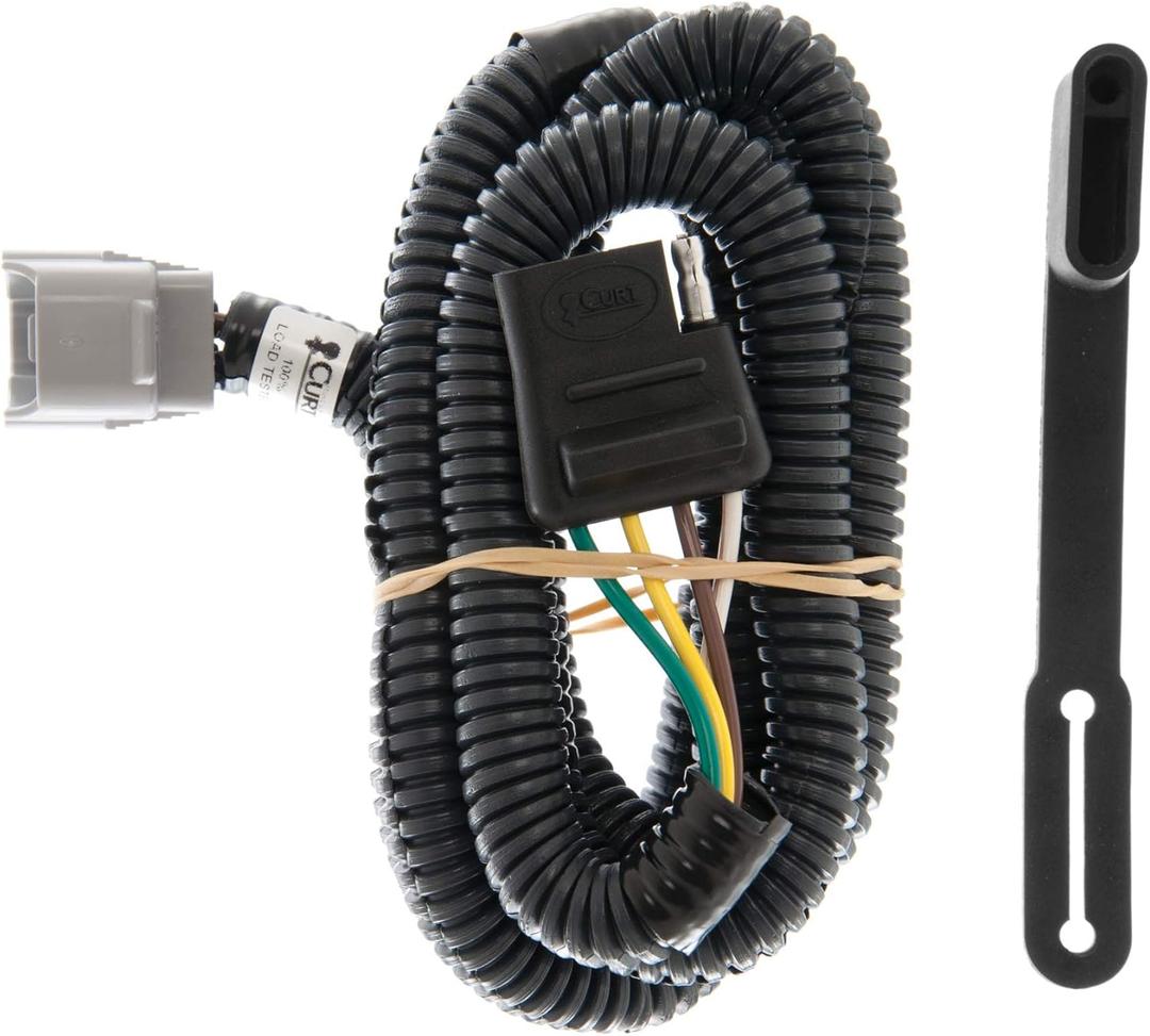 CURT 55245 Vehicle-Side Custom 4-Pin Trailer Wiring Harness, Fits Select Toyota 4Runner, Grand, Highlander, Land Cruiser, Lexus LX470, LX570, RX300, TX350, TX500h, TX550h+