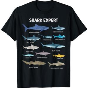 Funny Shark Tee for Men Ocean Fish Kids & Toddler Boys Shark T-Shirt