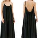 Backless Cami Dresses for Women,2026 Cami Lounge Dress Backless Sleeveless House Dress,Women's Open Back Dress, Large