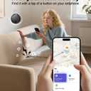 Smart Tracker Tag Item Finder 4Pack, Compatible with Apple Find My APP (iOS Only), IP67 Waterproof, Replaceable Battery, Suitable for Luggage, Bags, Wallets, Backpacks, Keys (weTag mini)