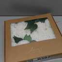 Ling's moment White Dahlia Foam Artificial Flowers Real Touch Faux Fake Flower for Home Decor Graduation Baby Shower Decorations Outdoors Party Favors Wedding Gifts Centerpieces Arrangements 25pcs