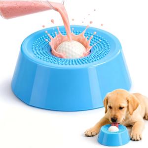 3 x Slow Feeder Dog Bowls - Lick Sphere for Dogs Dog Licking Toy & Lick Bowl for Dogs - Interactive Dog Enrichment Toys & Lick Mat for Dogs Alternative - Anxiety Relief, Training & Healthy Digestion