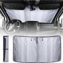 Insulated Blackout Front Window Covers for Mercedes Benz Sprinter, Campervan Accessories, Vanlife Must Have Sun Shades and Van Life