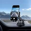 Qifutan Car Phone Holder Mount Phone Mount for Car Windshield Dashboard Air Vent Universal Hands Free Automobile Cell Phone Holder Fit for iPhone Smartphone Camera Mounts
