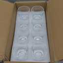 Maredash Drinking Glasses Set of 8, Glassware Set Includes 8 Rocks Glasses Heavy Base Glass Cups for Water, Juice, Beer, Wine, and Cocktails