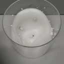 Eywamage 3 Wick Clear Glass Flameless Candle with Remote, Large Flickering LED Battery Pillar Candle 6" H 6"