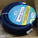 U.S. Pool Supply Pool Vacuum Hose - 1-1/2" x 40' Professional Heavy Duty Pool Hose for Inground, Spiral Wound with Kink-Free Swivel Cuff - Connect to Vacuum Heads, Skimmer, Cleaner, Filter Pump Inlet