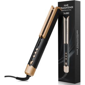 Hair Straightener Flat Iron, 1 3/4" Wide Ceramic Plates Ionic Dual Voltage Straightener for Thick Hair Women, 210-450 Fast Heating for Shiny and Smooth Results