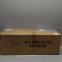 Hip Abductor Machine for Home Gym, 4-Level Thigh Exercise Equipment w/ Bonus Resistance Band | Compact Plush Padding Glute Machine, Booty Builder & Thigh Toner for Women Men