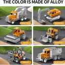 NIPLOOOW Toddler Boys Construction Truck Vehicle Toy Set with Play Mat and Die-Cast Toy Car, Transport Carrier Truck for Kids 3-5, Birthday Gifts Toys for 3-8 Year Old Boys