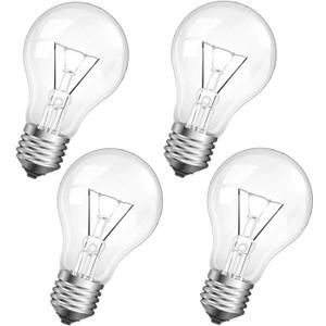 Hoimuv 100 Watt Incandescent Light Bulbs, A19 100 WATT Incandescent Bulb Shatter Resistant Rough Service Light Bulb 100 WATTS A19 Shape