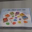 Montessori Toys for Toddlers 1-3,Wooden Magnetic Fishing Game Educational Shape & Color Sorting for Kid 3-5,Boy Girl Preschool Learning Motor Skill Matching Activity Toy for Age 2-4 (Box)