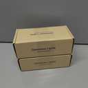 2 x UL Listed 50 Count 5mm Red Led Lights,Outdoor Led String Lights For Garden Tree Decorations,17 Feet Green Wire (Red Color)