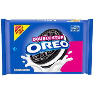 OREO Double Stuf Chocolate Sandwich Cookies, Family Size, 18.71oz, BBD 06/13/2026