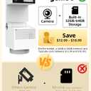 Genie S 2.5K HD Indoor Security Camera with No Monthly Fee, 64GB Built-in Storage2-Way Audio, Privacy Protection, Motion Tracking for Baby & Pet, 350 Pan & 135 Tilt, Compatible with Alexa
