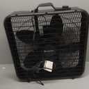 COMFORT ZONE 20-Inch Portable Box Fan with 3-Speed Control - Black
