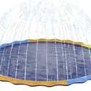 124" Large Splash Pad for Dog and Kids, 10.3FT Non-Slip Sprinkler Mat 1mm Thickened and Foldable Large Pool Summer Fun, Outdoor Water Toys for Dogs and Toddlers