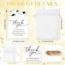 Roshtia 50 Set Graduation Party Favors Inspirational Stainless Steel Shot Glasses with Thank You Cards Organza Bags, Class of 2026 Graduation Gifts Bulk for Guests High School College Seniors(Black)