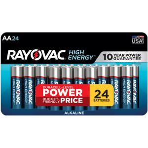 Rayovac High Energy AA Batteries (24 Pack), Double A Alkaline Batteries