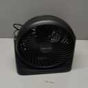 Amazon Basics Air Circulator Desk Fan for Bedroom, Home and Office, 90-Degree Tilt Head, 3 Speed Settings, Cooling, 35 Watts, Black, 11.1"W x 6.3"D x 10.9"H