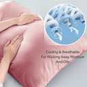 BEDELITE Pillow Cases Queen Size Set of 2, Rayon Derived from Bamboo, Cooling Pillow Cases for Hot Sleepers & Night Sweats, Breathable and Silky Soft Envelope Pillowcases(Rose Pink, 20"x30"), 2 Pack Queen20"X 30"