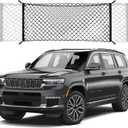 Envelope Style Trunk Cargo Net Compatible with Jeep Grand Cherokee New 2026 2025 2024 2023 2022, Grand Cherokee L 2026 2025 2024 2023 2022 (5 &7 Seats) SUV Nylon Car Rear Mesh Tailgate Netting