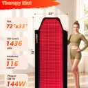 Red Light Therapy Mat Full Body 72" x 33", 1436 LEDs, 660/850nm