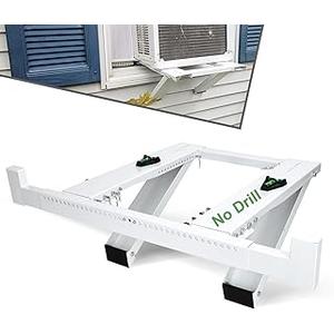 TOPOWN No Drill Air Conditioner Bracket for Window AC Mounting Bracket -Holds Up to 220 lbs -Window air Conditioner Support Bracket no Drill – for RV and Home Fits Single Or Double Hung Windows