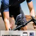Lamicall Motorcycle Bike Phone Mount - [1s Quick Release] Bike Cell Phone Holder Clip, Bicycle Scooter Handlebar Clamp, Gifts for iPhone 17 16 15 14 Pro Max, Galaxy S25 S24 Ultra, 4.7-7" Phones, Blue